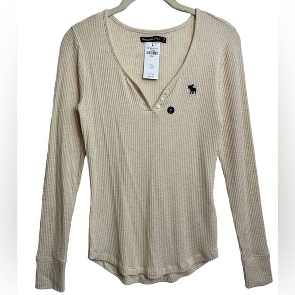 Abercrombie & Fitch Long Sleeve‎ Henley SMALL - Picture 10 of 16